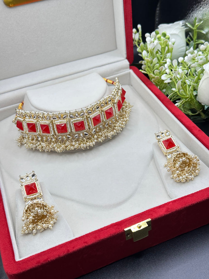 Karishma style Kundan Choker set