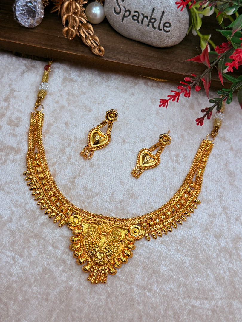 Farida Golden Necklace Sets