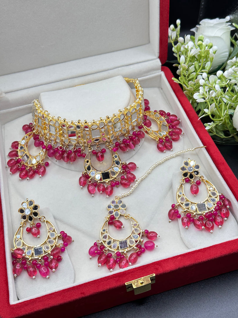 Pakis Trending Mirror Choker Set