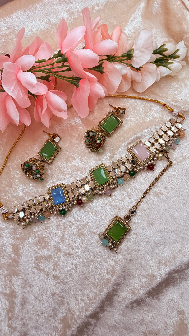 Jana Mirror choker set