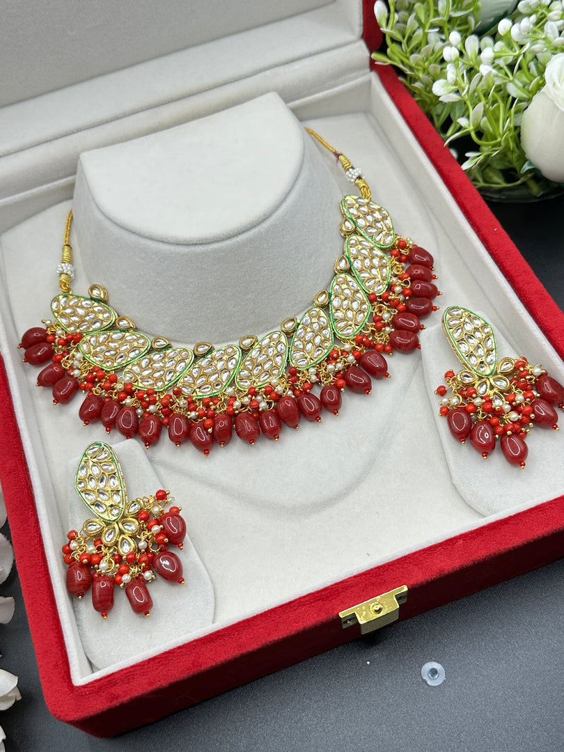 Kundan Indian Necklace Set