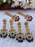 Load image into Gallery viewer, High Quality brass Antique Gold plated Kashmiri Earring
