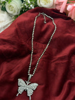 Load image into Gallery viewer, Butterfly Rhinestone Chain with Pendant