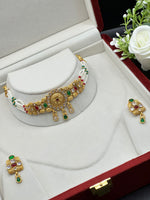 Load image into Gallery viewer, Matte Golden Choker set
