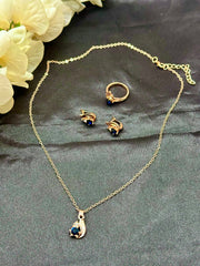 RoseGold Navy blue Set