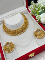 Load image into Gallery viewer, Laxmi Antique Gold Platted Necklace
