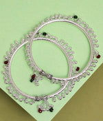 Load image into Gallery viewer, Antique silver Charm Anklet
