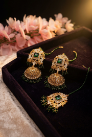 Pakistani jhumka tikka set