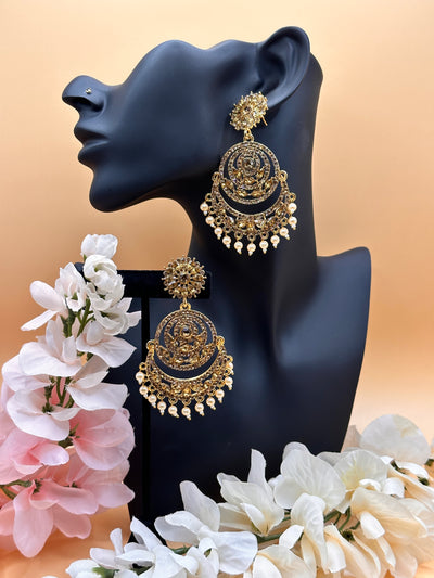 Sahina Antique Gold Earrings