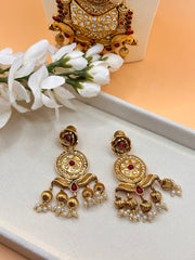 Rani Color Matte Gold Necklace Set