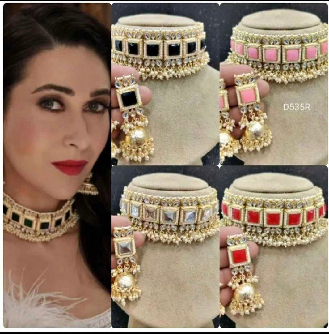 Karishma style Kundan Choker set