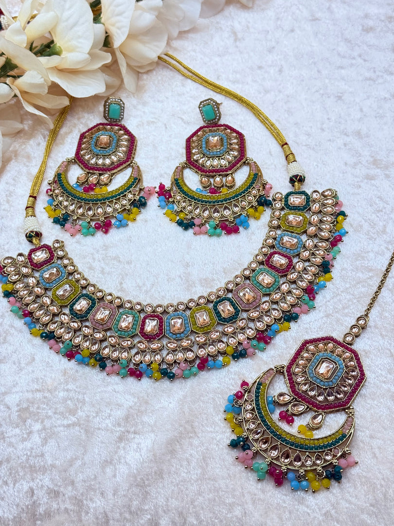 Kiran Multicolor Necklace Set