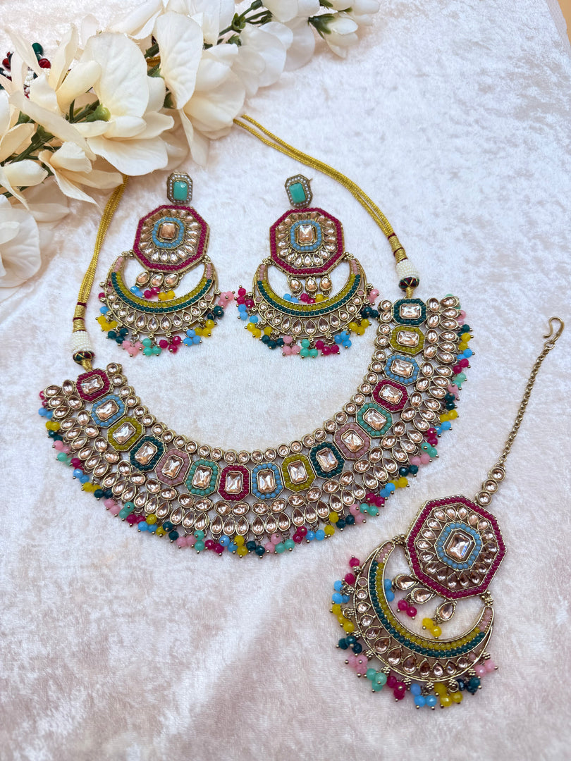 Kiran Multicolor Necklace Set