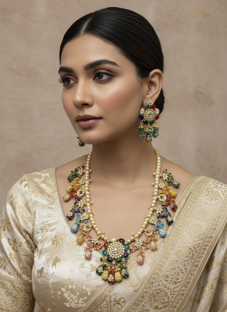 नवरतन मोती कुन्दन माला