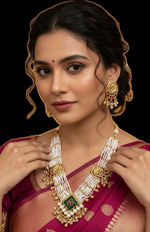 Load image into Gallery viewer, Rajwadi Premium Necklace with earrings