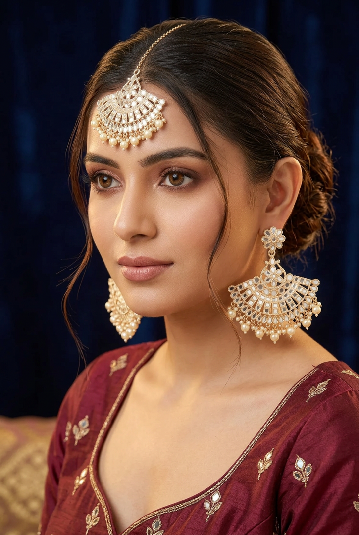 Golden Mirror Tikka set