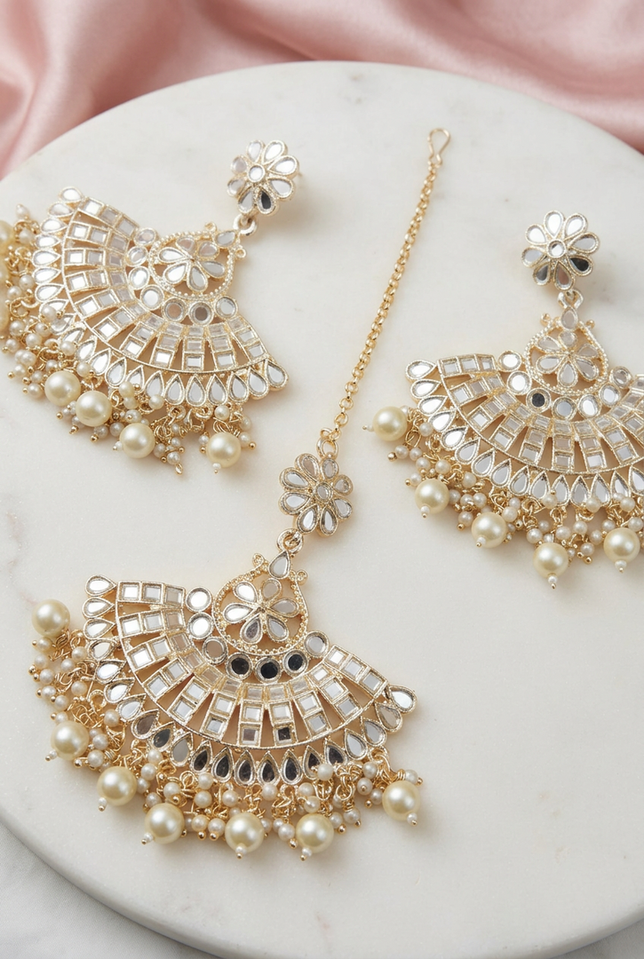 Golden Mirror Tikka set