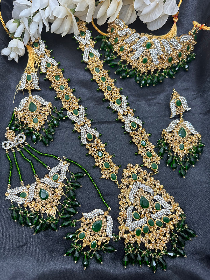 Green Pakistani Bridal Set