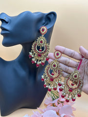Sahib Maroon Tikka Set