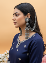 Load image into Gallery viewer, कीर्ति ऑक्सीडाइज़्ड बाहुबली इयररिंग्स