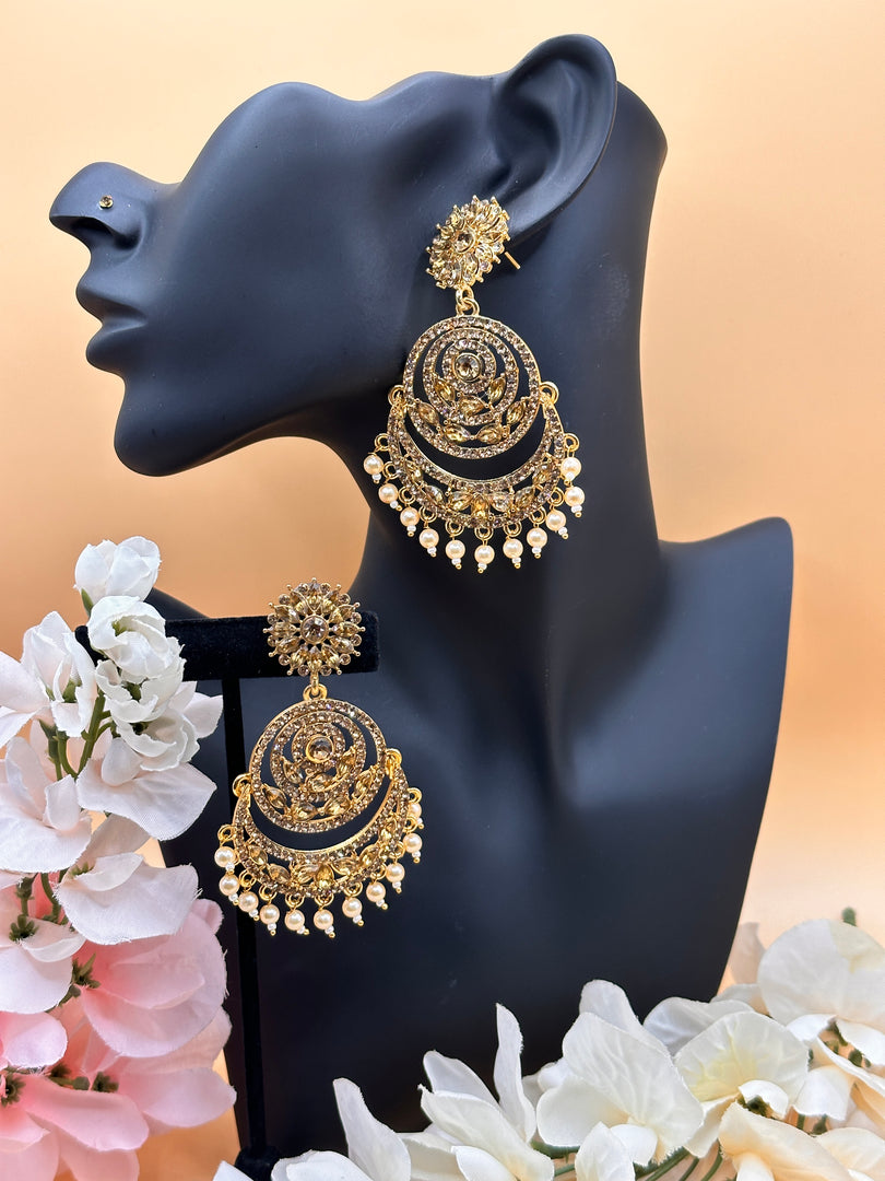 Sahina Antique Gold Earrings