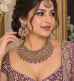 Load image into Gallery viewer, Meher lavender Necklace set