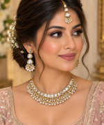 Load image into Gallery viewer, Apsara Mirror Kundan Necklace