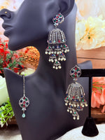 Load image into Gallery viewer, शाना अमेरिकन डायमंड टिक्का सेट