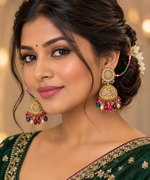 Load image into Gallery viewer, Multicolor Oversized Jhumki Earring