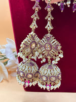 Load image into Gallery viewer, Afsara High Quality Polki Semi Bridal Necklace Set