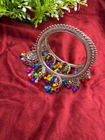 Load image into Gallery viewer, ऑक्सीकृत झुमकी चूड़ियाँ