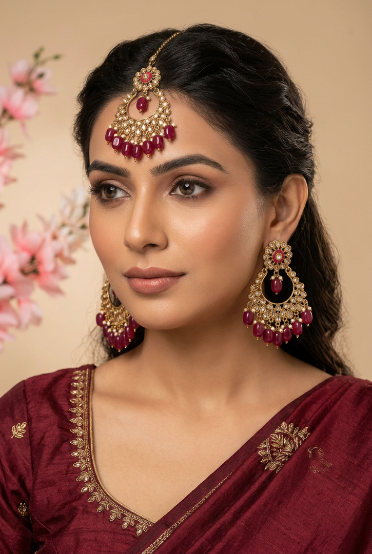 Hot pink tikka set