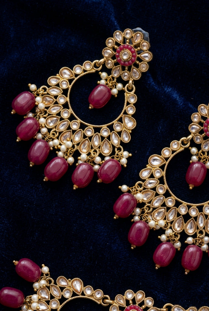 Hot pink tikka set