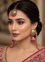 Load image into Gallery viewer, बाहुबली ऑक्सीडाइज़्ड टीका इयररिंग सेट 