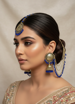 Load image into Gallery viewer, बाहुबली ऑक्सीडाइज़्ड टीका इयररिंग सेट 