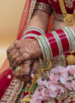 Load image into Gallery viewer, Aastha Polki Dark Red Bridal Choora