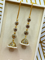 Load image into Gallery viewer, Golden light weight Jhumki
