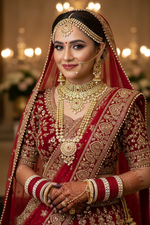 Load image into Gallery viewer, गहरा लाल बिंदी बिंदी चूड़ा
