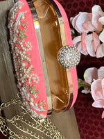 Load image into Gallery viewer, Pink Golden Clutch
