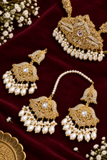 Load image into Gallery viewer, pakistani Golden Bridal Set