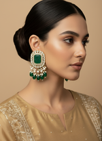 Load image into Gallery viewer, Kundan Meenakari Indian Earrings
