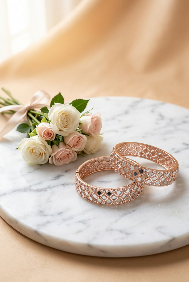 Armani Rose Gold Mirror Kadas