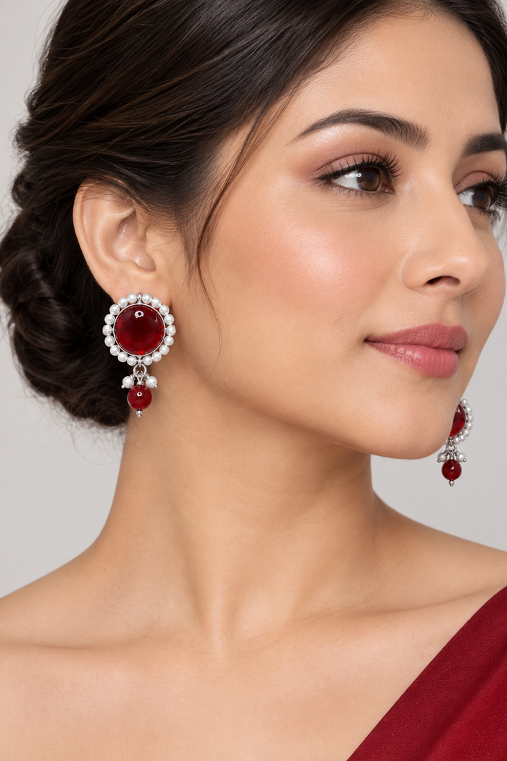 Pearl Round Studs
