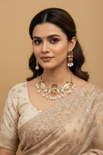 Load image into Gallery viewer, डोली बारात मीनाकारी हार सेट