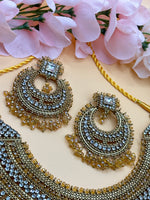 Load image into Gallery viewer, Pakistani Naziya Champagne Semi Bridal Set
