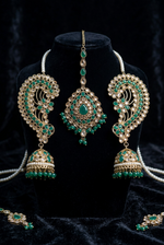 Load image into Gallery viewer, Ranchi Polki Tikka With Cuff Earrings Set