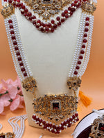 Load image into Gallery viewer, Maroon Nazima Pakistani Bridal Set
