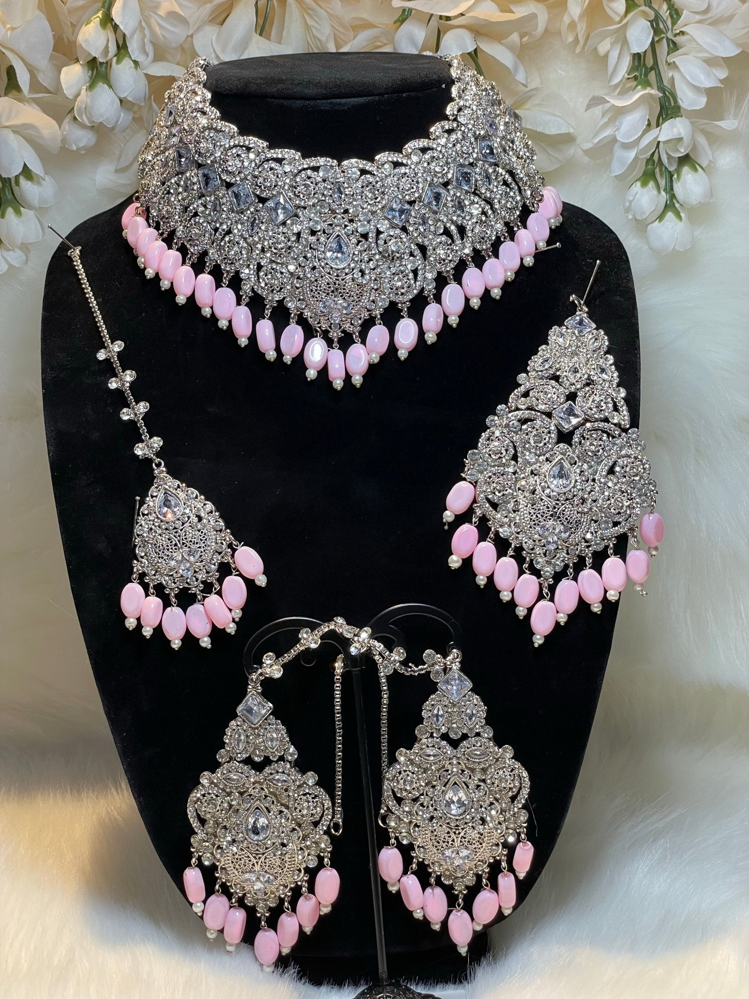 Bollywood Pakistani Indian Gold Tone Kundan Choker Necklace Bridal Party  Jewelry | eBay