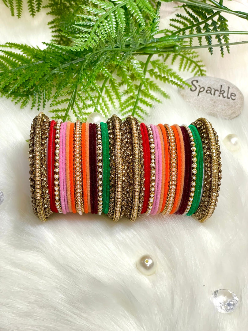 Beautiful Multicolor Bangles In Bright Colors - Affinity Giya