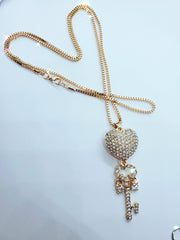 Cubic Zirconia Long Pendant Necklace - Affinity Giya